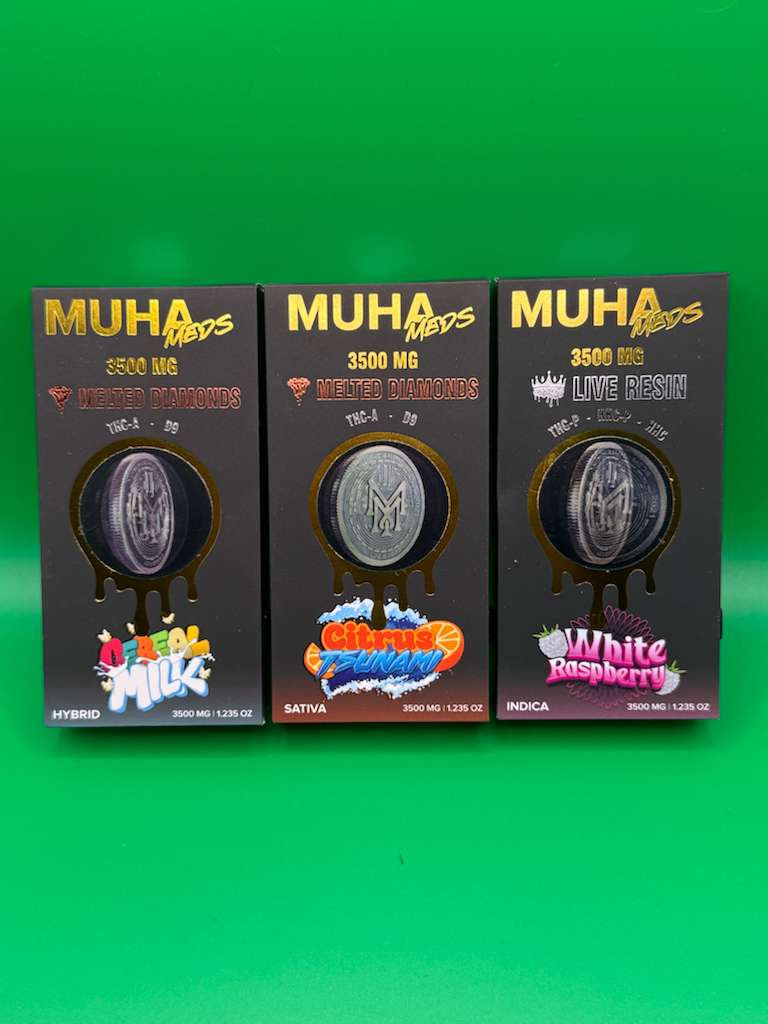 Muha Meds Live Resin X Melted Diamonds 3.5G Disposables